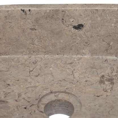 vidaXL Sink Grey 30x30x13 cm Marble