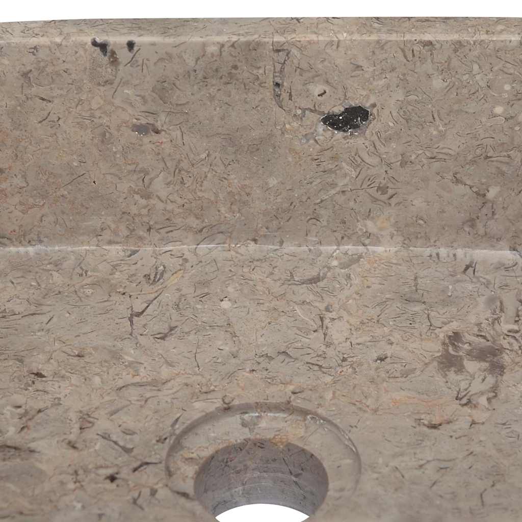 vidaXL Sink Grey 30x30x13 cm Marble