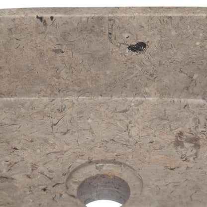 vidaXL Sink Grey 30x30x13 cm Marble