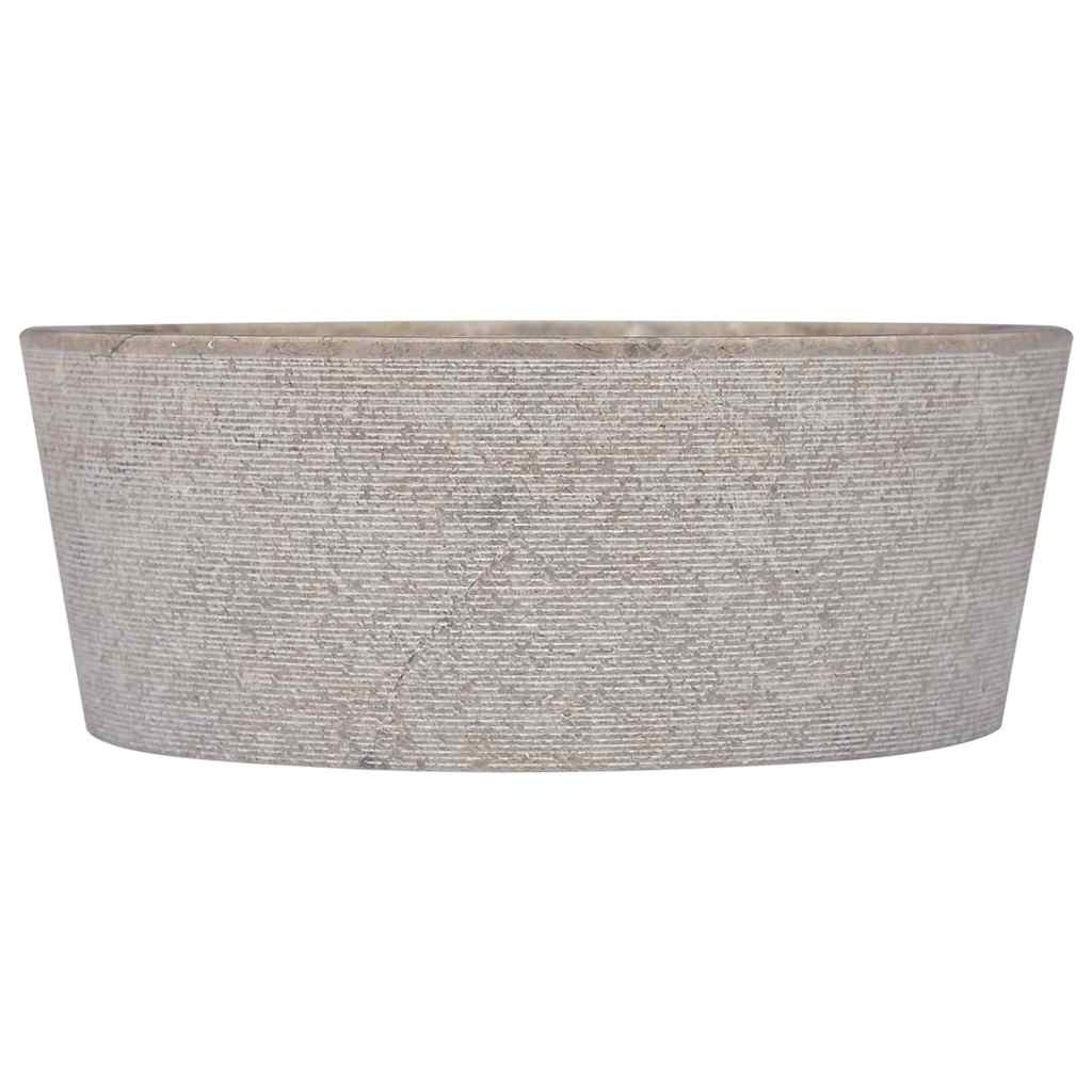 vidaXL Sink Grey Ø40x15 cm Marble