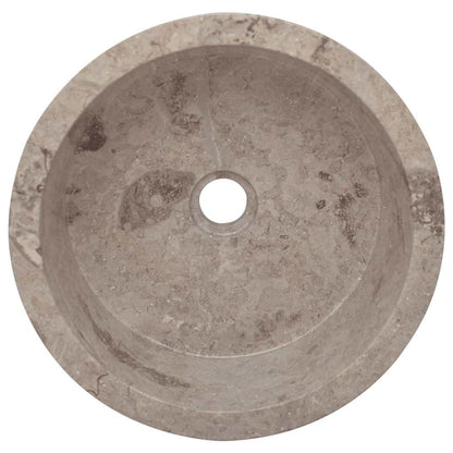 149179 vidaXL Sink Grey Ø40x15 cm Marble