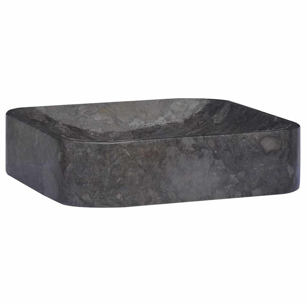 149181 vidaXL Sink Black 40x40x10 cm Marble