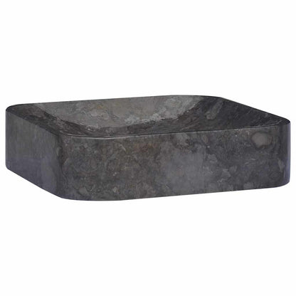 149181 vidaXL Sink Black 40x40x10 cm Marble