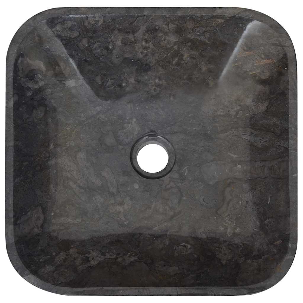 149181 vidaXL Sink Black 40x40x10 cm Marble