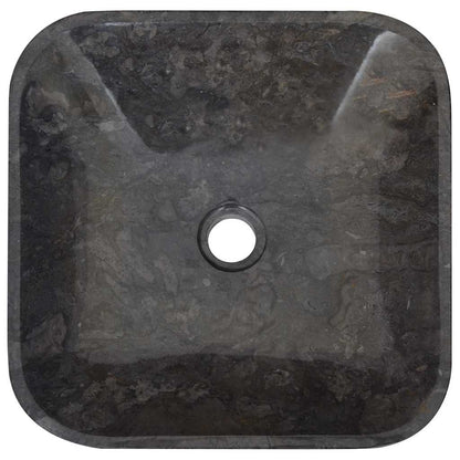 149181 vidaXL Sink Black 40x40x10 cm Marble