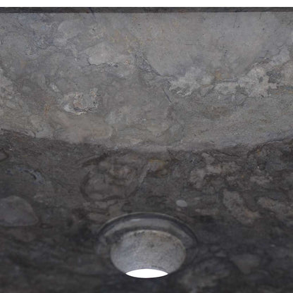 149181 vidaXL Sink Black 40x40x10 cm Marble