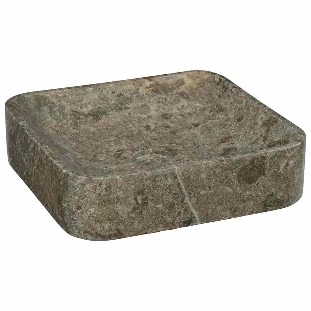 vidaXL Sink Grey 40x40x10 cm Marble