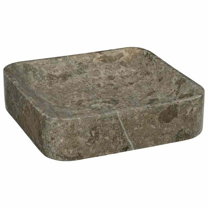 vidaXL Sink Grey 40x40x10 cm Marble