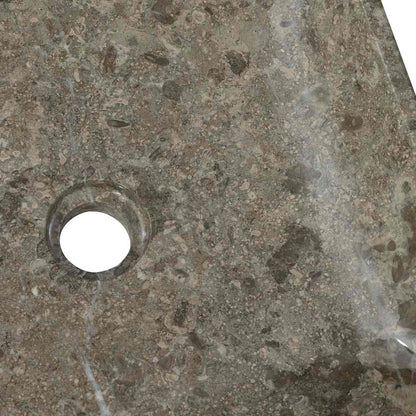 vidaXL Sink Grey 40x40x10 cm Marble