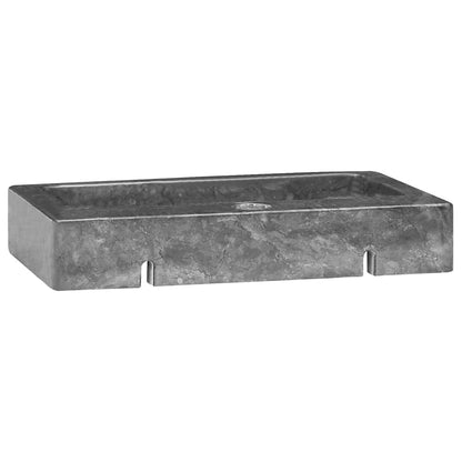 vidaXL Sink Grey 38x24x6.5 cm Marble