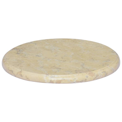 149189 vidaXL Table Top Cream Ø40x2,5 cm Marble