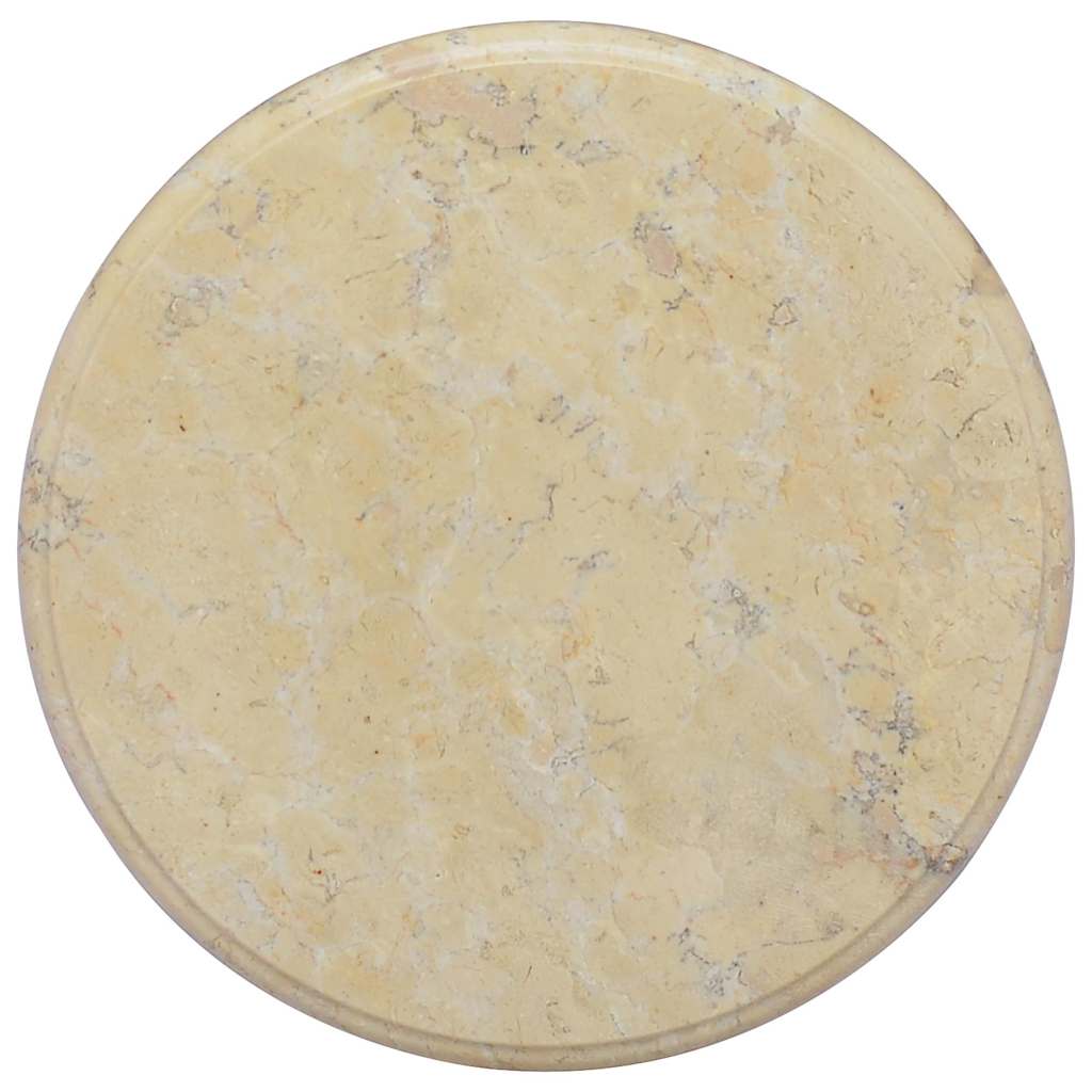 149189 vidaXL Table Top Cream Ø40x2,5 cm Marble