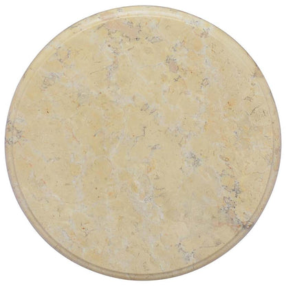 149189 vidaXL Table Top Cream Ø40x2,5 cm Marble