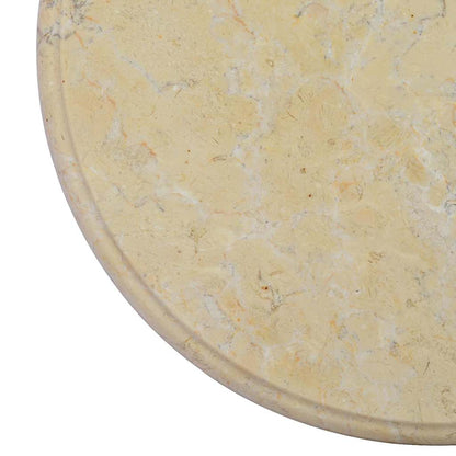 149189 vidaXL Table Top Cream Ø40x2,5 cm Marble