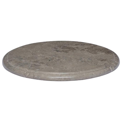 149191 vidaXL Table Top Grey Ø40x2,5 cm Marble