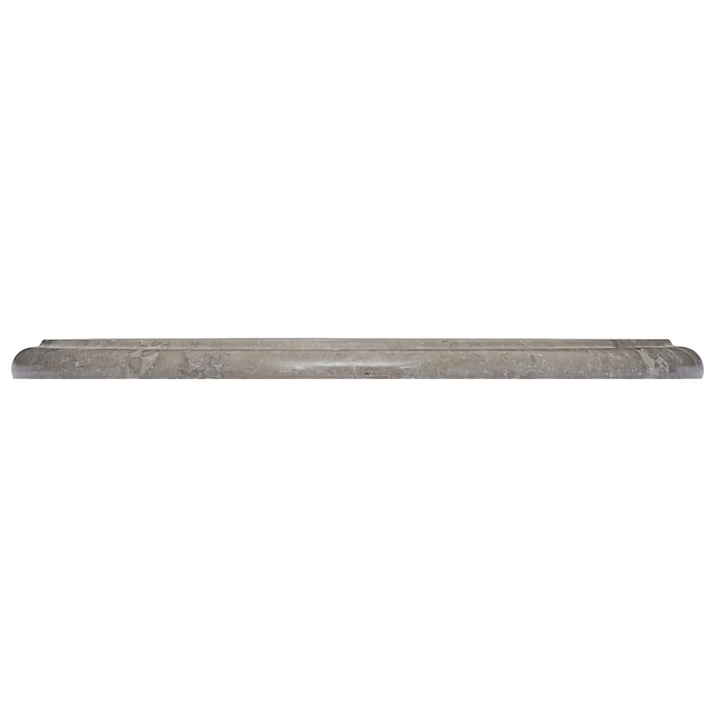 vidaXL Table Top Grey Ø40x2.5 cm Marble