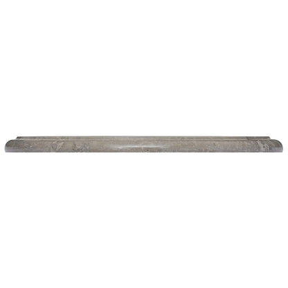 vidaXL Table Top Grey Ø40x2.5 cm Marble