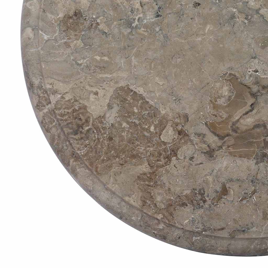 149191 vidaXL Table Top Grey Ø40x2,5 cm Marble