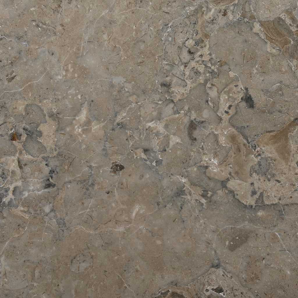 vidaXL Table Top Grey Ø40x2.5 cm Marble