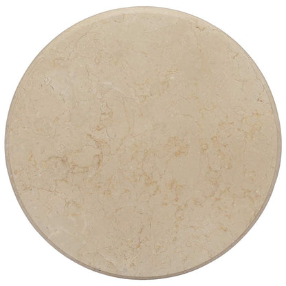 149192 vidaXL Table Top Cream Ø50x2,5 cm Marble