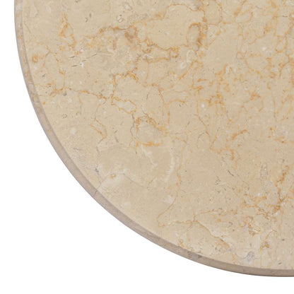 149192 vidaXL Table Top Cream Ø50x2,5 cm Marble