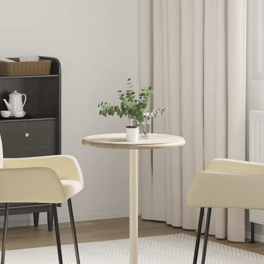 vidaXL Table Top | Cream | Marble | Ø50x2.5 cm | Table Top | Round | Minimalist