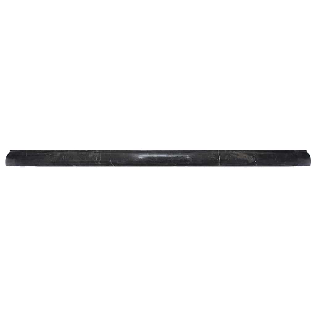 vidaXL Table Top Black Ø50x2.5 cm Marble