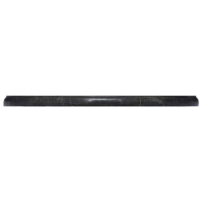 vidaXL Table Top Black Ø50x2.5 cm Marble