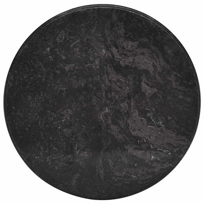 vidaXL Table Top | Black | Marble | Ø50x2.5 cm | Durable | Table Top | Round