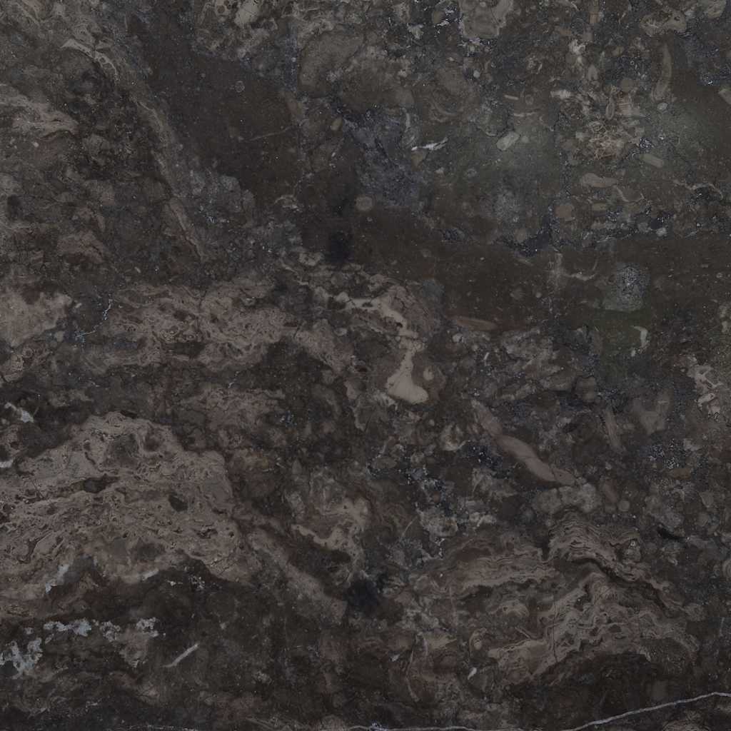 vidaXL Table Top Black Ø50x2.5 cm Marble