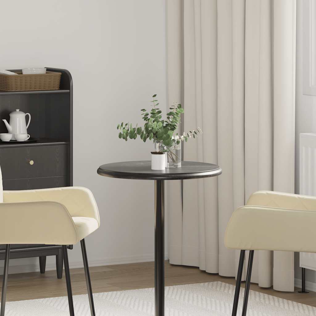 vidaXL Table Top | Black | Marble | Ø50x2.5 cm | Durable | Table Top | Round