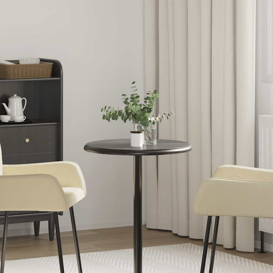 vidaXL Table Top | Black | Marble | Ø50x2.5 cm | Durable | Table Top | Round