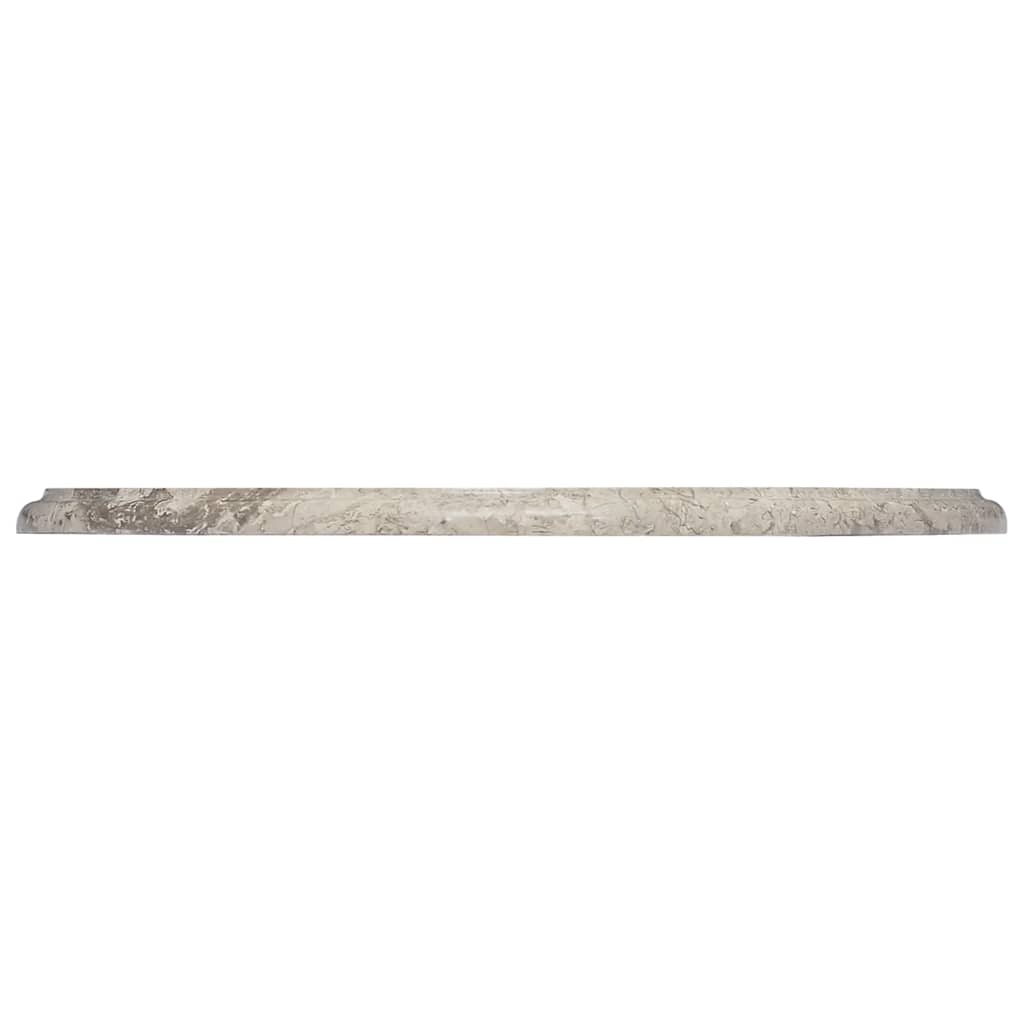 vidaXL Table Top Grey Ø50x2.5 cm Marble