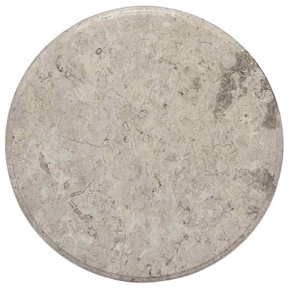 vidaXL Table Top Grey Ø50x2.5 cm Marble