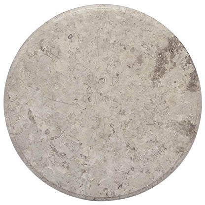 vidaXL Table Top | Grey | Marble | 50 cm diameter |  Durable | Table Top | Round