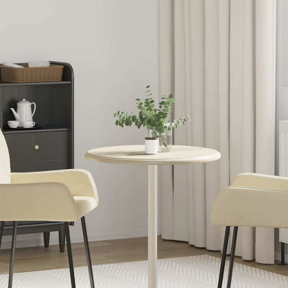 vidaXL Table Top | Cream | Marble | 60 x 2.5 cm | Durable | Table Top | Circular