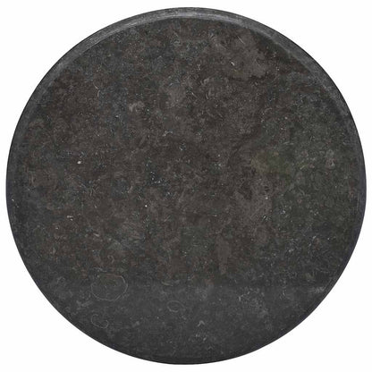 vidaXL Table Top Black Ø60x2.5 cm Marble