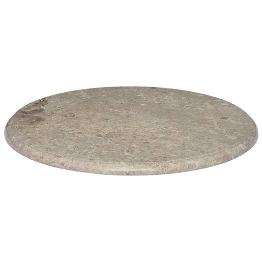 vidaXL Table Top Grey Ø60x2.5 cm Marble