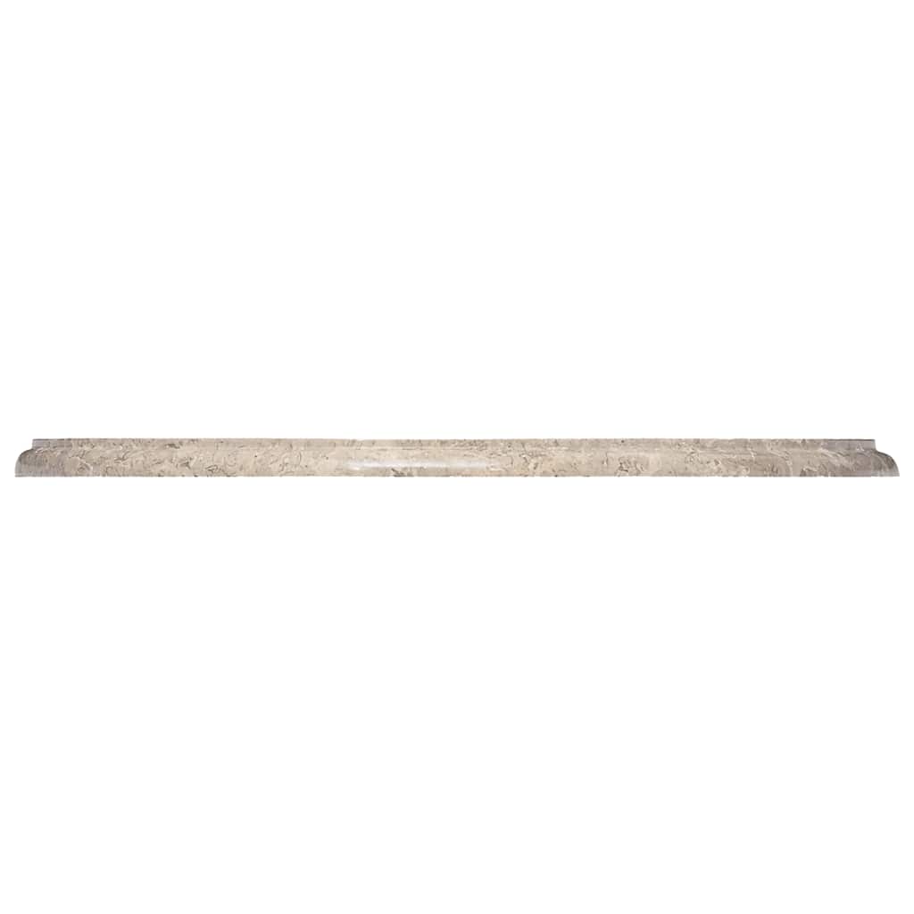 vidaXL Table Top Grey Ø60x2.5 cm Marble