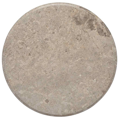 vidaXL Table Top Grey Ø60x2.5 cm Marble