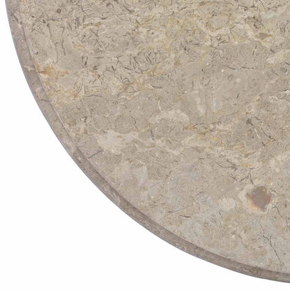 vidaXL Table Top | Grey | Marble | 60 cm diameter | Table Top | Circular