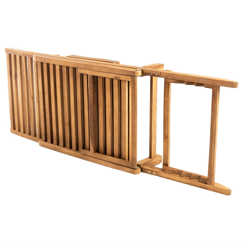 vidaXL Sun Lounger | Teak | Teak Wood | Large |  Foldable  | Sun Lounger