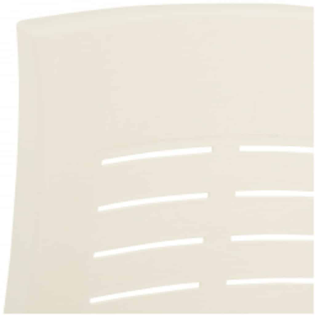 vidaXL Reclining Folding Chairs 2 pcs Plastic White