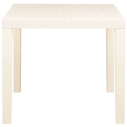 315842 vidaXL Garden Table White 79x65x72 cm Plastic