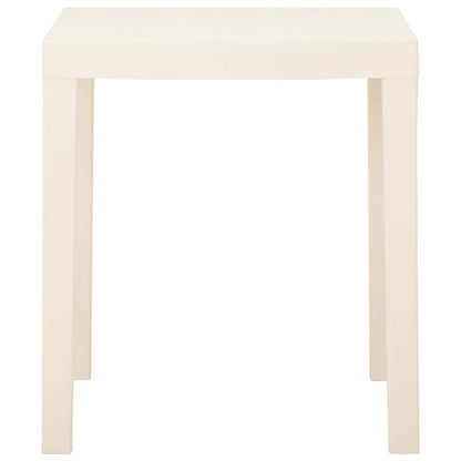 315842 vidaXL Garden Table White 79x65x72 cm Plastic