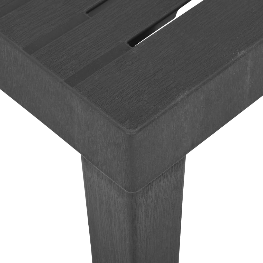 vidaXL Garden Table Grey 79x65x72 cm Plastic