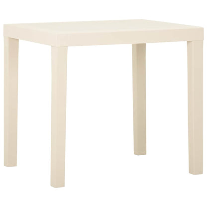 315844 vidaXL Garden Table White 79x65x72 cm Plastic