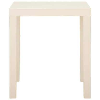 315844 vidaXL Garden Table White 79x65x72 cm Plastic