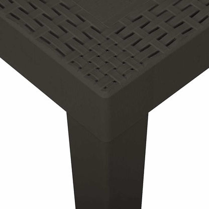 315845 vidaXL Garden Table Anthracite 79x65x72 cm Plastic