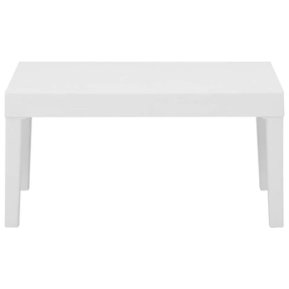 315850 vidaXL Garden Lounge Table Plastic White